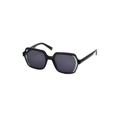 Sonnenbrille GERRY WEBER grau (grau, grün) Damen Brillen Trendige Damenbrille, Vollrand, eckige Form