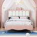 Velvet Princess Bed With Bow-Knot Headboard