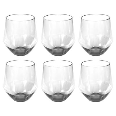 Angle Stemless, Blue, 18 oz, Set of 6