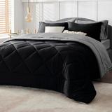 King Size Comforter Set, 7 Pieces King Bed in a Bag, Bed Sets with Comforters, Sheets, Pillowcases & Shams, King Bedding Set