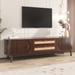 TV Stand for TVs up to 75'', Modern Farmhouse Media Console, Entertainment Center with Solid Wood