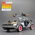 Welly 1:24 Model Die-cast Metal Alloy Car DMC-12 Delorean Back To The Future Simulation Collection