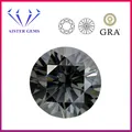 Grauer Moissanit loser Stein vvs1 zertifizierter Moissanit-Labor diamant 0 5-5 0 ct Pass-Diamant