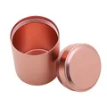 2pcs/Pack Mini Metal Box Stainless Steel Tea Can Small Travel Portable Container Jar Sugar Coffee