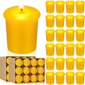 6-48Pcs Beeswax Votive Candles Handmade Bees Wax Candle Smokeless Beeswax Tealight Candles Wedding