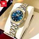 OLEVS Women's Watches Fashion Original Automatic Mechanical Watch for Ladies Sparkling Diamond Dial