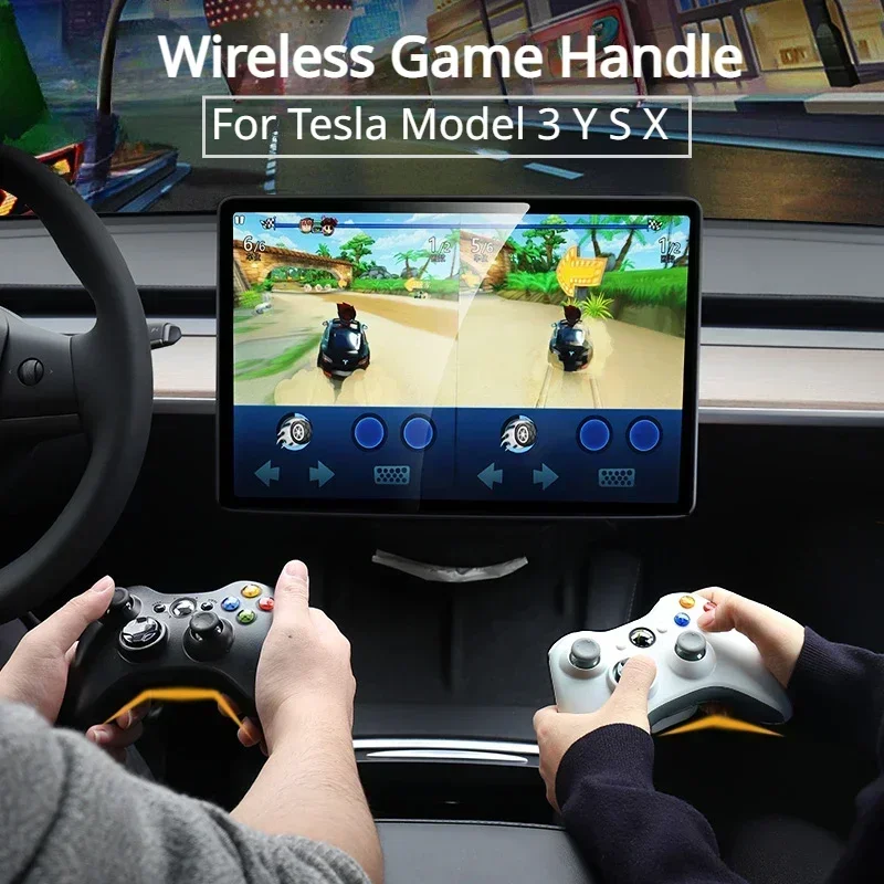Für Tesla Modell 3Y S X Spiel Griff Drahtlose Bildschirm Controller TV Tablet PC Joystick Geeignet für XBox Auto Zubehör 2021-2023
