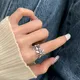 Süße Kleine Glück Blume Vintage Thai Silber Damen Party Ring Schmuck Für Frauen Geburtstag Geschenke