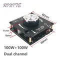 100W + 100W Bluetooth 5.0 Doppio Canale di Potenza Audio Scheda Amplificatore Stereo AMP Amplificatore Audio Home Theater AUX USB ZK-1002M