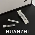 Huanzhi neue Vintage Silber Farbe Minimalismus Stil Pony Clip Haars pange Rechteck Haarnadel für