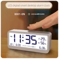 Digital Alarm Clock Table Electronics Wall Temperature Humidity Calendar Week Bedroom Child Desk