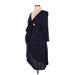 Gap - Maternity Casual Dress - Shift V Neck 3/4 sleeves: Blue Dresses - Women's Size Large