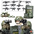 Military Figures Army Soldiers Building Blocks Snow Leopard Assault Team Police Special Force Armor