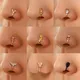 1Pc Goth Kupfer Gefälschte Nase Piercing Ring Spinne Drachen Clip auf Nase Ring Ohr Clip Manschette