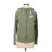 Nike Zip Up Hoodie: Green Tops - Women's Size Medium