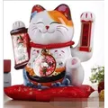 10 Inch Handicraft Waving Hand Lucky Cat Fortune Cat Gift Maneki Neko Welcoming Feng Shui Crafts