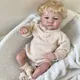 49cm Soft Body Reborn Baby Doll Levi Awake Newborn Baby Size 3D Skin Visible Veins Collectible Art