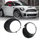 2Pcs Chrome/Black Front Fog Light Cover Fog Light Trim Ring For Mini Cooper R56 R55 R57 51117248791 51117248792 Car Accessories