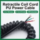 Spring Spiral Power Cable 2 3 4 5 6 7 8 9 10 12 18 Core 0.1/0.2/0.3/0.5/0.75mm2 Connector Extend