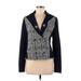 Tory Burch Blazer Jacket: Short Blue Jackets & Outerwear - Women's Size 8