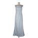 Tricot Joli Cocktail Dress - A-Line Open Neckline Sleeveless: Gray Solid Dresses - Women's Size 10