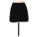 Shein Casual Bodycon Skirt Knee Length: Black Solid Bottoms - Women's Size X-Small