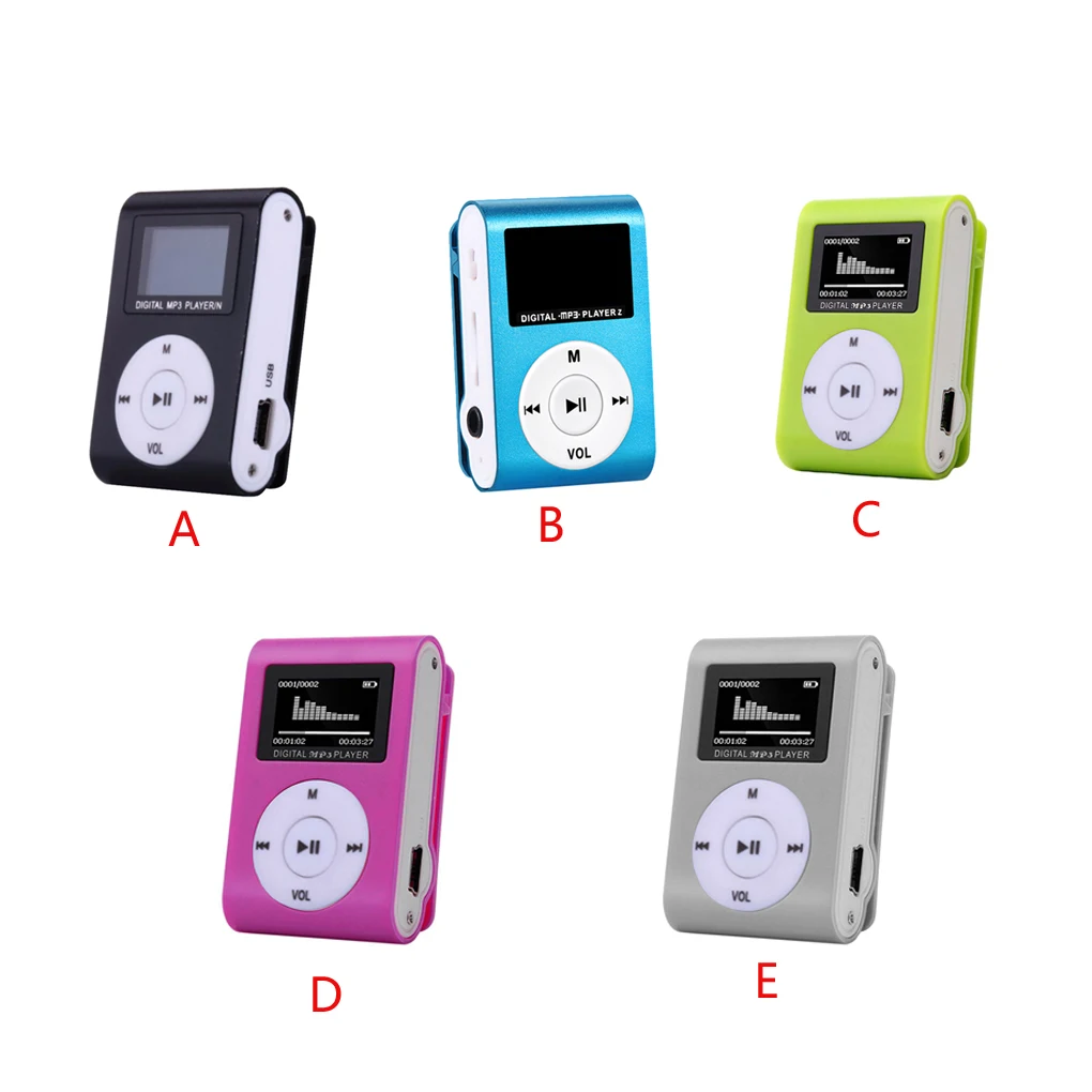 Mini-MP3-Player, tragbar, für Musik, Medien, Radio, Video, 3,5 mm Schnittstelle, Mikro-Stereo-Player für Sport-Laufgeräte Image