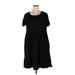 Torrid Casual Dress - A-Line: Black Solid Dresses - Women's Size 1X Plus