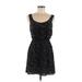 Xhilaration Casual Dress - Mini: Black Jacquard Dresses - Women's Size Medium