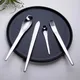 SILVER Japanese style Matte stainless steel cutlery sets fork knife scoop set dessert fork