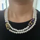 8MM imitation pearl Greek numeral 1922 sorority Sigma Gamma Rho women's necklace