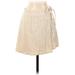 Zara Casual A-Line Skirt Knee Length: Tan Solid Bottoms - Women's Size X-Small
