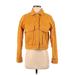 Zara Jacket: Short Orange Print Jackets & Outerwear - Women's Size Small