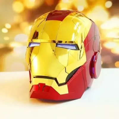 Casque Marvel Iron Man Autoking 1/1 Mk5 avec télécommande et commande vocale masque automatique