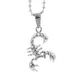 Pendentif petit scorpion en acier inoxydable pour femme bijoux animaux motard cadeau pour fille