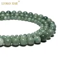 Perles Rondes en Pierre Naturelle de Jades Verts de Chine 6/8/10mm pour Bijoux de Direction