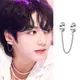 JUNG KOOK SEVEN-Boucles d'oreilles clip d'oreille en acier au titane boucles d'oreilles clous