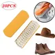 Brosse en cuir pour daim bottes sacs épurateur nettoyant pansement en caoutchouc blanc brosse