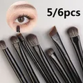 Fard à paupières Brosses 5/6pcs Ensemble Maquillage Étourdi Teinture Mens Ver À Soie Eye-Liner