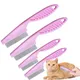 Peigne anti-puces pour animaux de compagnie brosse anti-tiques dents fines outil de livres chat