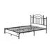 Winston Porter Twin Size Metal Platform Bed Frame w/ Arched Headboard Metal in Black | Wayfair 7324CB77CE134147AB2695E24421C877