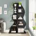 Latitude Run® 2Pcs 5-Tier Corner Shelf Bookshelf Bookcase For Living Room Wood in Black | Wayfair 673E6077FCEB4E1390D7326EDF38D2D4