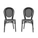 Bay Isle Home™ Chiles Indoor/Outdoor Commercial Thonet French Bistro Stacking Chair in White/Black | Wayfair 4254EBE6C47B40B6A7610B1580D1347F