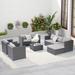 Latitude Run® 6 Pieces PE Wicker Sectional Sofa Set | Outdoor Furniture | Wayfair D3D2198C3B8F48E98249BBAA847EBB67