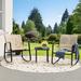 George Oliver 3-Piece Patio Rocking Set, Glass | Wayfair CA0736F37FA54323AC1779CF29C7B859