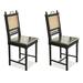 WONERD 36.61" Black Solid back side ChairSet of 2 | Wayfair Diningchairs20240322AABB742517946558WO