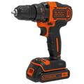 Black&decker - 18V 2-Gang Bohrschrauber im Koffer mit 1,5Ah Akku und Ladegerät - black+decker