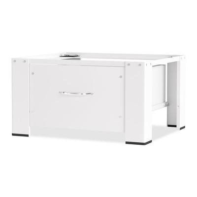 Swanew - Waschmaschinen Untergestell, Stabiler Waschmaschinen Untergestell mit Schublade aus Stahl Image
