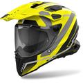 Airoh Commander 2 Mavick Motocross Helm, schwarz-grau-gelb, Größe L