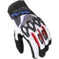 Macna Zairon Motorrad Handschuhe, schwarz-weiss-rot-blau, Größe XL